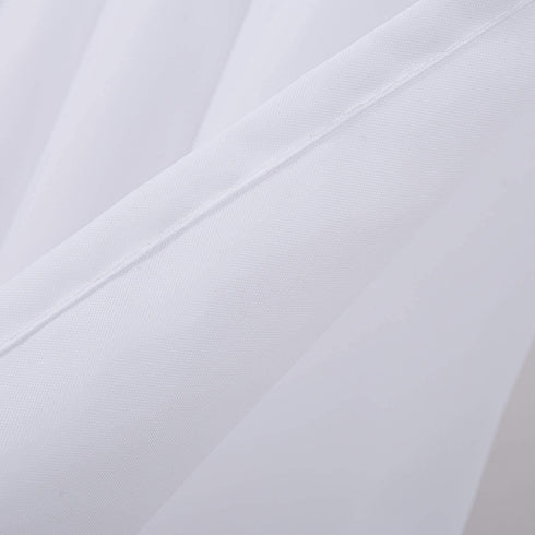 Jarl home Waterproof Nylon Fabric Shower Curtain or Liner Machine Washable & Breathable White72x72inch (Standard Size) 1 Panel