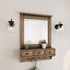 LNC Wall Sconce Mason Jar Lights Farmhouse and Rustic with Oil Rubbed Bronze for Hallway Bathroom, (7.1?L×4.7?W×8.7?H), A02979