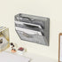 EasyPAG 3 Pocket Wall Mounted File Organizer Vertical Hanging File Folders Holder Paper Rack for Office Home,Silver