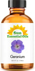 Sun Essential Oils 4oz - Geranium Essential Oil - 4 Fluid Ounces