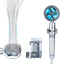 HERLLY High Pressure Shower Head with Handheld,Angle-adjustable Showerhead with Turbofan,Hydro Jet Shower Head with Shower Bracket Holder and Filter,for Detachable and One-click Pause Button Function