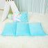 Blue Unicorn Pillows Floor Lounger for Kids, Girls Room Decor, Pillow Queen Beds, Floor Pillow Cushion Fold Out Chair Bed, Floor Sofa Bed Pillow Cover 88" L x 28"