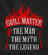 Funny Aprons for Men Grill Master the Man the Myth the Legend Grill Apron