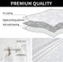 Romanstile Rectangle Vinyl Tablecloth,100% Waterproof Heavy Duty Oil Spill Proof Stain Resistant Plastic PU Table Cover with Flannel Backing for Kitchen & Dining (Rose White, 60 x 102)