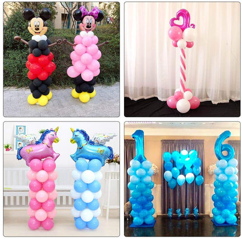 OurWarm Balloon Column Kit 63 Inch, Balloon Arch Kit Base Stand and Pole and Balloon Garland Kit 36pcs Balloon Rings, Balloon Tower Decorations for Wedding Birthday Baby Shower Graduation