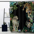 MACOFE Animal Print Leopard Shower Curtain Set,Hooks Included,Tropical Safari Black Fabric Bathroom Shower Curtain (72 x 72)