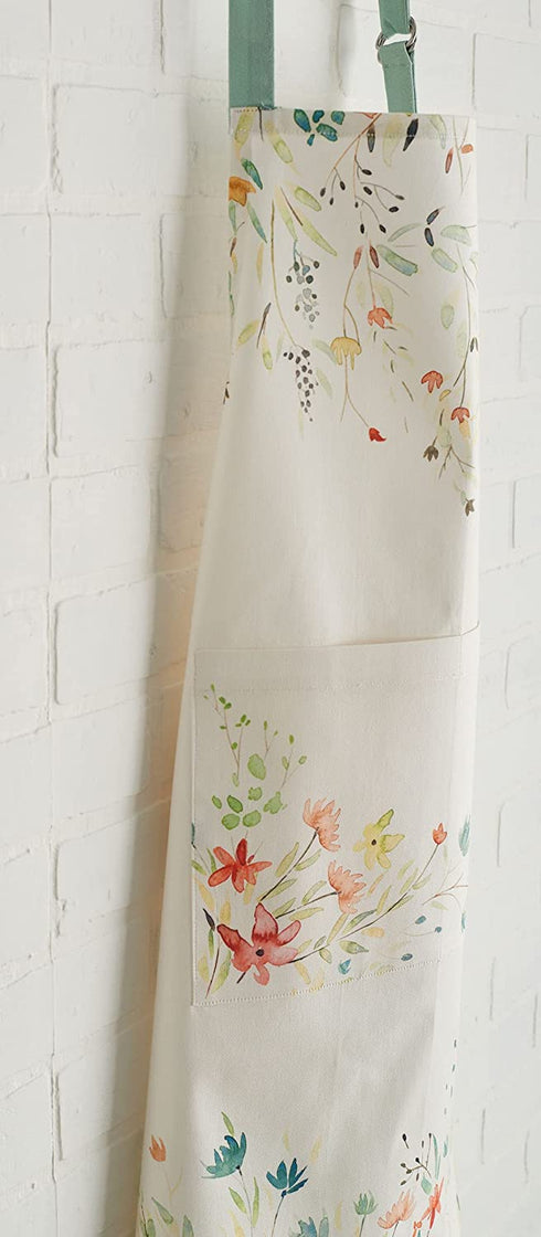 Maison d' Hermine 100% Cotton 1 Piece Kitchen Easter Apron with an Adjustable Neck with Long Ties for Women Men Spring/Summer