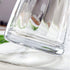 VanEnjoy 7 inch Clear Simple Glass Flower Vase, Decorative Gilded Rim Vase Home Decor for Indoor Centerpiece
