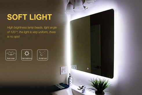 Led Vanity Mirror Lights Kit,ViLSOM 13ft/4M 240 LEDs Make-up Vanity Mirror Light for Vanity Makeup Table Set with Dimmer and Power Supply,Mirror not Included.