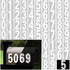 White Mailbox Numbers Reflective - 5 Sets Mailbox Numbers Sticker for Outside Vinyl Waterproof Number Decal, 3 inch Self Adhesive Address Numbers for Door, Business, Address Number (0-9 )