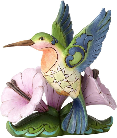 Enesco Jim Shore Heartwood Creek Mini Hummingbird Figurine, Multicolor