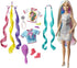 Barbie Fantasy Hair Doll, Blonde, with 2 Decorated Crowns, 2 Tops & Accessories for Mermaid and Unicorn Looks, Plus Hairstyling Pieces, for Kids 3 to 7 Years Old