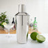 True Retro Cocktail Shaker, 34 Oz Shaker with Jigger Cap & Strainer, Stainless Steel