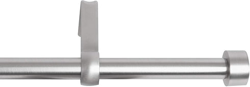 Umbra Cappa, ¾ Adjustable Curtain Rod for Windows 36 to 72 Drapery Rod, Nickel (244993-411-REM)