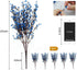 LUCKY SNAIL Artificial Flowers, 5 PCS Babys Breath Artificial Flowers Bulk Artificial Gypsophila Bouquets Real Touch Fake Flowers for Wedding Home Party Office Table Centerpiece Decor (Blue)