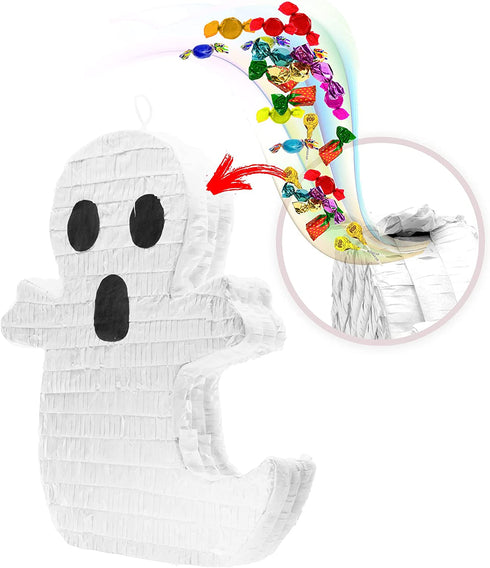 Costume Wizard Spooky Ghost Pinata-Halloween Mexican Pinatas for Birthday Parties and Events,Themed Fillable Pinata for Candy,Toys,and Treats,Fun for Boys and Girls,Includes Hanging String