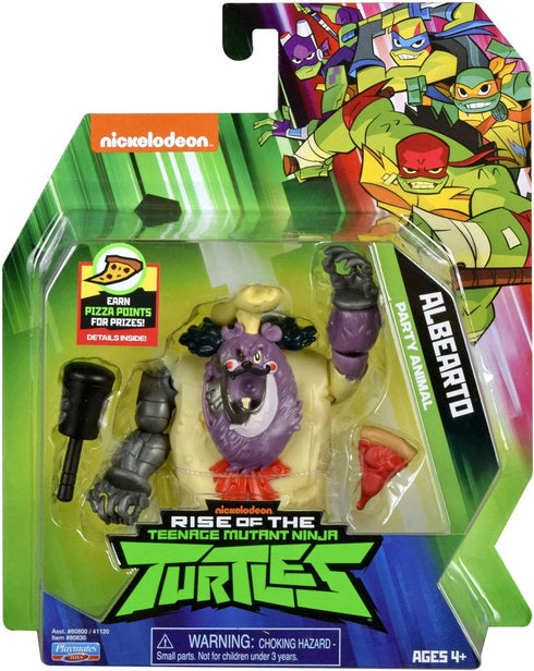 Year 2018 Rise of The Teenage Mutant TMNT Ninja Turtles Series 5 Inch Tall Figure - Party Animal ALBEARTO with Mace and Pizza Slice
