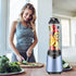 La Reveuse Smoothies Blender Personal Size 300 Watts with 18 oz BPA Free Portable Travel Sports Bottle (Light Blue)