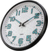 Plumeet Night Light Wall Clocks - 13 Inches Clock with Silent Non-Ticking Glowing Function - Great for Home Kitchen Bedroom - Large Number Battery Operated (Blue Light)