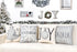 4TH Emotion Gray Christmas Pillow Covers 18x18 Set of 4 Farmhouse Christmas Decorations Merry Tree Joy Let It Snow FA La La Winter Holiday Decor Throw Cushion Case for Home Couch TH055-18