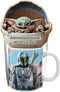 Star Wars The Child Holiday Baby Yoda Ceramic Mug with Hot Cocoa Mix Stocking Stuffer, 10 Ounce