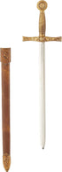 Denix Gold Trim Excalibur Letter Opener with Scabbard