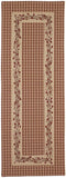 Red Farmhouse Berry Border 13 x 36 Cotton Embroidered Applique Table Runner