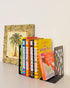 MSDADA Bookends, Book Ends for Shelves, Bookends for Office, Book Ends for Heavy Books, Book Shelf Holder Stand Home Decorative?Metal Bookend Supports, Book Stoppers, Black(3 Pairs)