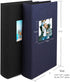 NESCL Photo Album 4x6 Photos Hold 408 Slip-in Acid-Free Black Pockets Picture Book, Linen Cover Small Photo Albums for Wedding Anniversary Family Baby Vacation Christmas Gifts (Blue)