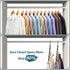 AMKUFO 12 Pack Magic Hangers Space Saving Hangers Closet Space Saver Hanger Organizer Multi Hangers Clothes Hanger Sturdy Plastic for Heavy Clothes