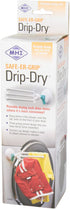 Changing Lifestyles Safe-er-Grip Drip Dry Portable Drying Rack, White with 3 prongs,11.5x17 Inch (Pack of 1)