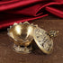 Fdit Incense Holder Burner Zinc Alloy Lotus Incense Smoke Cone Aroma Burner Holder Wooden Charcoal Cone Burner 2 Colors (1#)