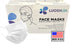 Luosh Disposable 3 Ply Face Masks ASTM Level 3 Made in USA ISO7 Cleanroom 100% American Made Material 50 pack (10 Individually Sealed 5 packs) No Skin Breakout No Chemicals No Odor White
