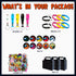 YAOO us Birthday Party Supplies for Kids, 100 Pcs Party Favors - Key Chain, Gift Case, Bracelet, Shoe Charm, Button Pins, Sticker for Video Game Theme Party
