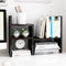 Jerry & Maggie - Desktop Organizer Office Storage Rack Adjustable Wood Display Shelf | Birthday Gifts - Toy - Home Decor | - Free Style Rotation Display - True Natural Stand Shelf Black