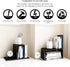 Jerry & Maggie - Desktop Organizer Office Storage Rack Adjustable Wood Display Shelf | Birthday Gifts - Toy - Home Decor | - Free Style Rotation Display - True Natural Stand Shelf Black