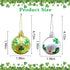 Medoore 12 Pieces St Patrick Ornament Ball-St. Patrick's Shamrock Hanging Ball Ornament, Good Luck Clover Decoration Baubles for Tree Baubles Table Shelf Festival Decorations, 3 Styles