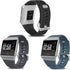 SKYLET Compatible with Fitbit Ionic Bands for Men Women, 3 Pack Soft Sport Replacement Wristbands Compatible with Fitbit Ionic Smart Watch with Buckle(Black, Slate, Gray Small)