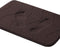 Memory Foam Bath Mat for Bathroom Non Slip Bath Rug Velvet Thick Soft and Comfortable Water Absorbent Machine Washable Easier to Dry Floor Rug Mats Waved Pattern, 20x32 Inches, Chocolate Brown