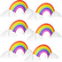 Rainbow Honeycomb Paper Centerpiece Rainbow Cloud Centerpieces Unicorn No Crease Converting Rainbow Centerpieces for Birthday Party Baby Shower Tables Decoration (6 Pieces)