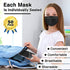 XDX Kids Mask Individually Wrapped, Kids Black Disposable Face Mask for Boys and Girls, 3 Ply - 5.7" x 3.7" Children's Size for Childcare, School, Daily Use (50 PCS)