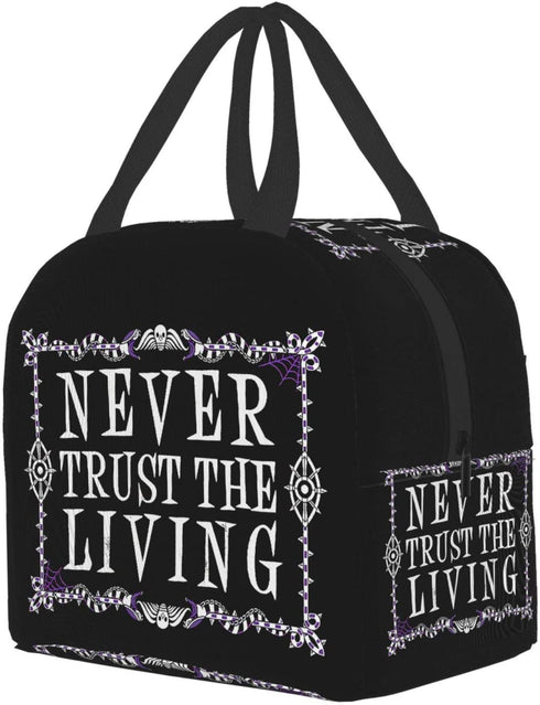 antcreptson Never Trust The Living Oxford Cloth Waterproof Thick Insulation Bag Picnic Bag Large Portable Lunch Box Bag Frozen Bag Insulation Package
