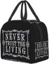 antcreptson Never Trust The Living Oxford Cloth Waterproof Thick Insulation Bag Picnic Bag Large Portable Lunch Box Bag Frozen Bag Insulation Package