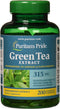 Puritans Pride Green Tea Standardized Extract 315 Mg Capsules, 200 Count