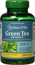 Puritans Pride Green Tea Standardized Extract 315 Mg Capsules, 200 Count