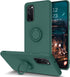 BENTOBEN Samsung Galaxy S20 FE 5G Case 2020, Slim Silicone | Kickstand with 360° Ring Holder | Support Car Mount | Soft Gel Rubber Hybrid Shockproof Bumper Anti-Scratch Non-Slip Cover, Midnight Green