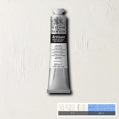 Winsor & Newton , Zinc (Mixing White) Artisan Water Mixable Oil Colour Paint, 200ml Tube, 200-ml