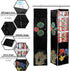 ProPik Holiday Hanging Wrapping Paper Storage Bag Organizer Swivel Hanger 360 Degree Multiple Mesh Pockets and Loops Holds Up to 25 Rolls 40 Inch Plus Space for Ribbons Bows and Gift Wrap (Black)