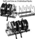 Pot and Pan Organizer for Cabinet Lid Holder Expandable, Tomorotec Attom Tech Home Cabinet Pot Lid Storage Rack Organizer for Frying Pan Kitchen