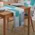 Big buy store Grey Teal Painting Cotton Linen Table Runner Dresser Scarves, Abstract Geometric Rectangle Table Setting Covers for Party Holiday Wedding Farmhouse Kitchen Dinner-13x70 inch
